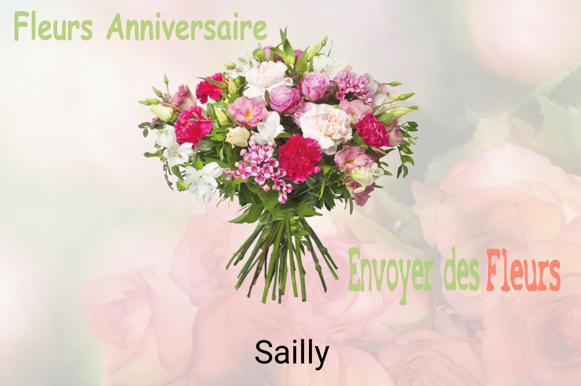 Bouquet de fleurs d’anniversaire livré à Sailly
